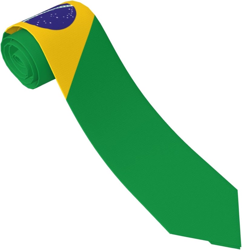 AKMCBSH National Flags Tie Comfortable Soft Novelty Necktie Unisex for Weddings Party Birthday Gift - Image 1